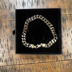 Gold-Plated Cuban Link Bracelet